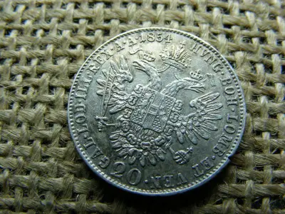 Ezüst 20 krajcár, 1854, Ferenc József