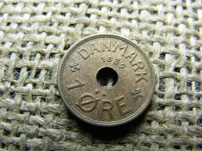 Dánia 1 öre érme, 1939