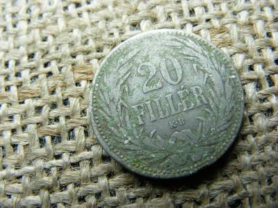 20 fillér, 1892, Korona