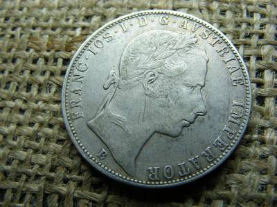 Ezüst 1 forintos érme, 1859, B bélyeg