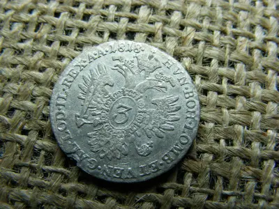 Ezüst 3 krajcár, 1818 B