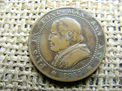 1 Soldo, 1867, Vatikán, IX. Pius