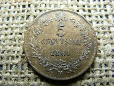 5 Centesimi, 1861, Olasz Királyság