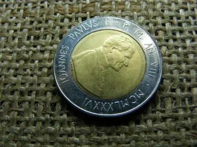 Vatikán 500 líra 1986, Ioannes Paulus II