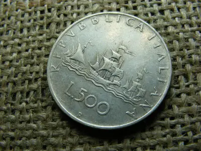 Olaszország 500 Lira, 1960, Ezüst