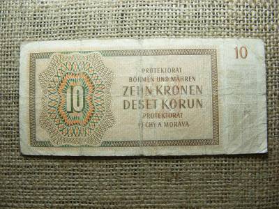 Cseh-Morva 10 korona bankjegy, 1942