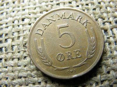 Dánia 5 öre, 1962, ritka