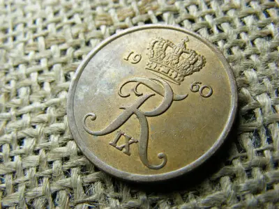 Dánia 5 öre, 1960, ritka