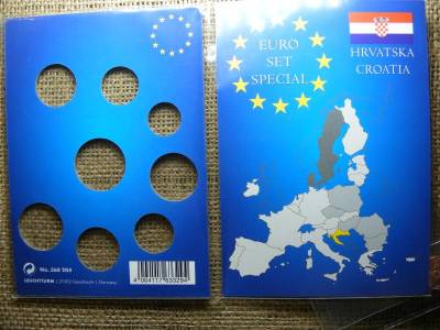 Horvátország 2023 eurócent verdefényes sor, bliszter