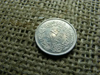 Svájci 1/2 frank érme, 1993