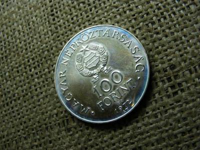 100 Forintos Érme, 1972, Ezüst