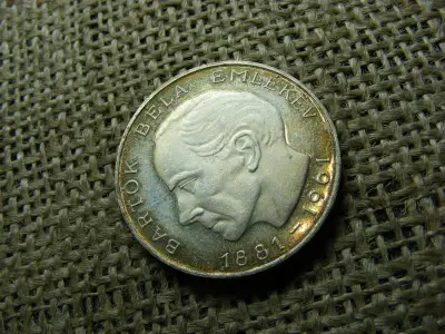 Ezüst 25 forint, 1961, Bartók