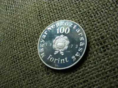 100 forintos érme, 1973, Petőfi, PP