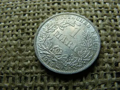 Ezüst 1 márka érme, 1915, A