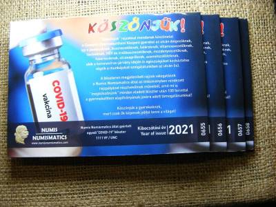 Magyarország 10 és 20 forint 2020, Covid-19, 4 db sorszámkövető