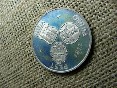 MÉE Ezüst Budapest Egyesítése Érme, 1973, PP