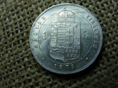 Ezüst 1 forint, 1879 KB, extra