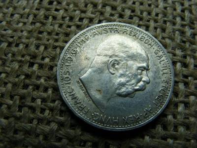 Ezüst 1 korona, 1912, corona, extra