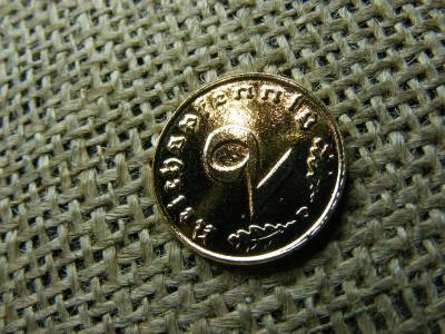 Aranyozott Birodalmi 2 Pfennig, 1939 D
