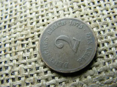 Birodalmi 2 pfennig, 1875, G