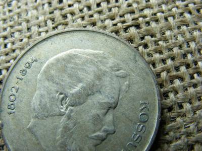 Ezüst 5 forint, 1947, Kossuth haja homlokközépig