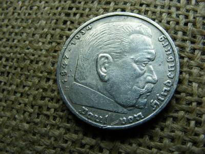 Birodalmi 5 márka, 1936 E, ezüst
