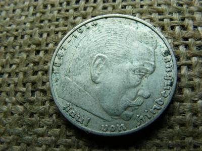 Birodalmi 2 márka, 1937 E, ezüst, eredeti