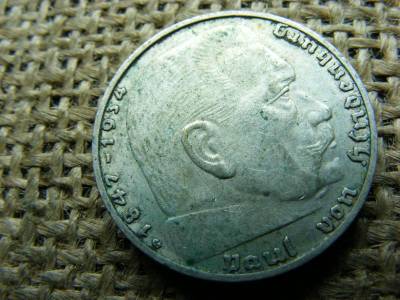 Birodalmi 2 márka, 1938 G, ezüst, eredeti állapot