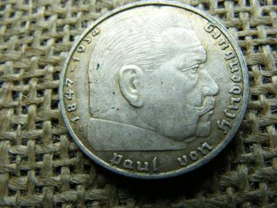 Birodalmi 2 márka, 1939, ezüst, eredeti állapot