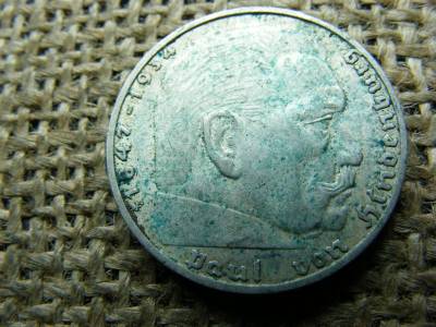 Birodalmi 2 márka, 1939 F, ezüst, eredeti állapot