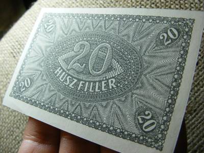 20 fillér bankjegy, 1920, 35