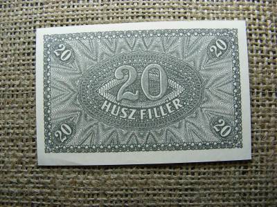 20 fillér bankjegy, 1920, 35