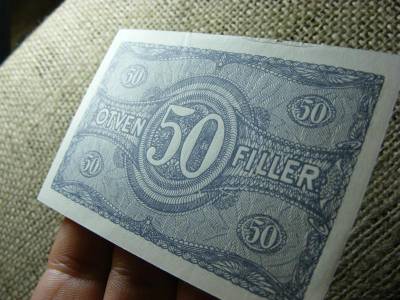 50 fillér bankjegy, 1920, 03