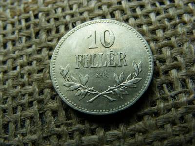 10 fillér, 1915, Korona