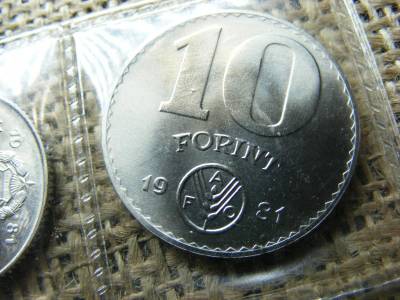 10 Forintos Érme, 1981, FAO sorozat