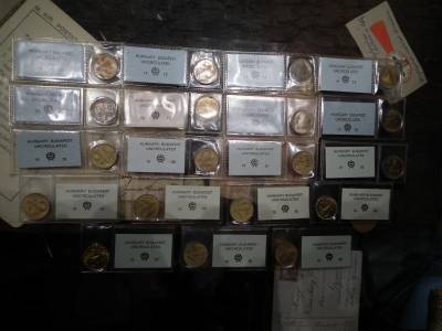 2 Forintos Érme Sorozat, 1971-1989, UNC, Banki Csomag