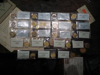 2 Forintos Érme Sorozat, 1971-1989, UNC, Banki Csomag