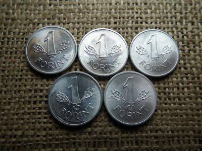 1 forint, 1973-1977, verdefényes sor