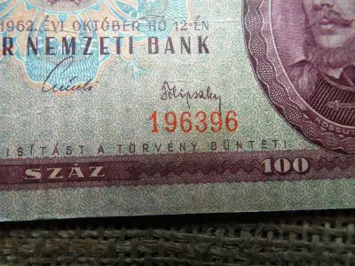 100 forintos bankjegy, 1962, születésnapi ajándék
