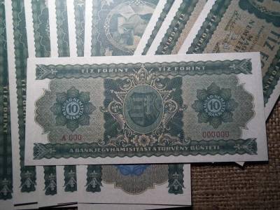 10 Forint, 1946, június 3., minta, nagyon jó minőségű