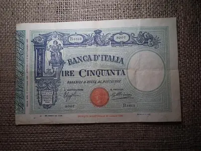 Olaszország 50 líra, 1926, Lire