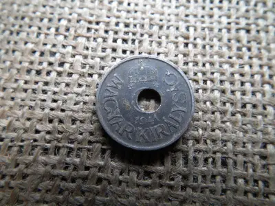 20 fillér 1941, félrelyukasztott, verdehibás