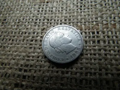 Svájc, 20 rappen 1885, fémpénz