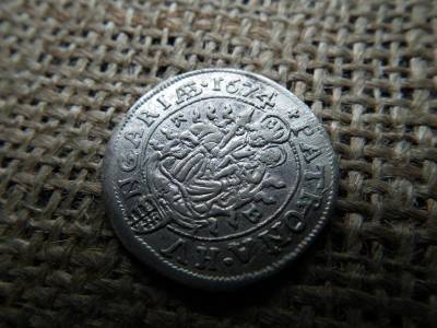 Lipót VI krajcár, 1674 KB, 6 kreuzer, ezüst