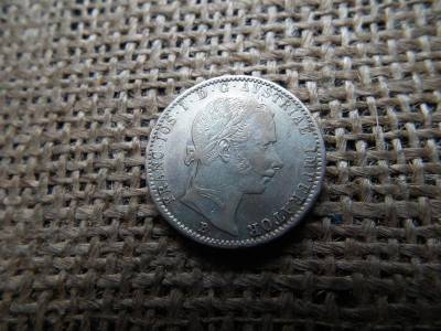 Ezüst 1/4 florin, 1860, B jelzés