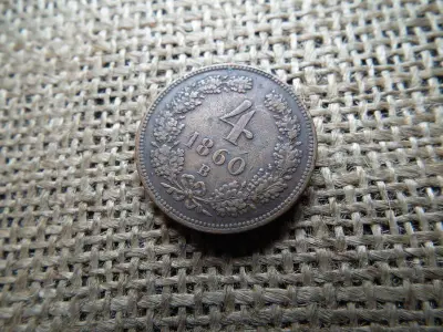 4 Krajcár 1860 B, Ferenc József korona