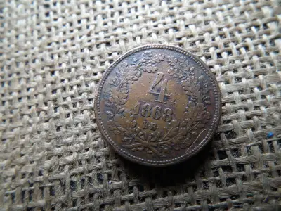 4 krajcár 1868 KB, Ferenc József korona