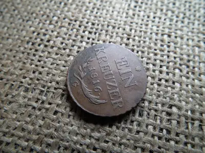 1 Krajcár 1816 G, Habsburg fémpénz