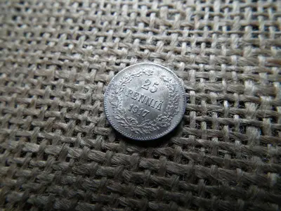 Ezüst 25 pennia, 1917, polgárháborús pénzverés