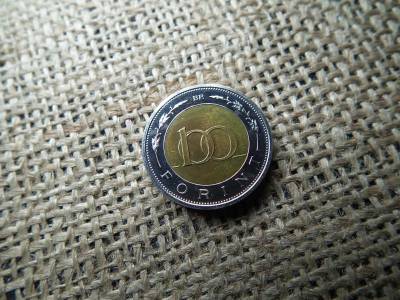 100 forintos érme, 2001, BU